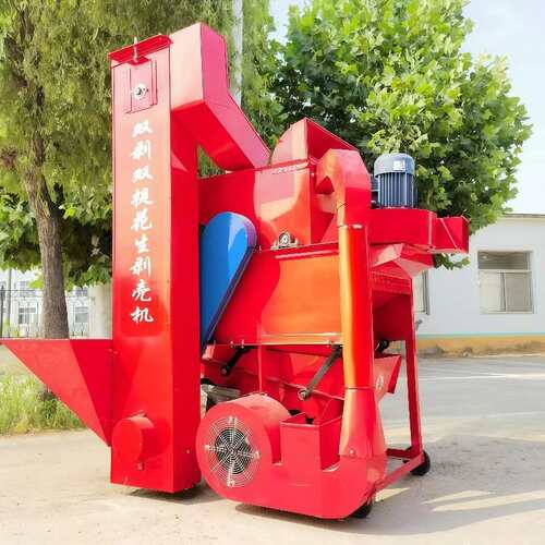 双剥双提花生剥壳机自动上料花生脱壳机打粒机Peanut sheller