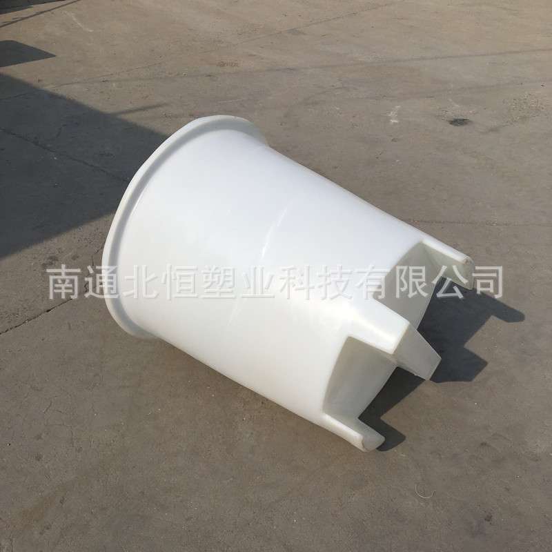 300L叉车桶 耐酸碱塑料圆桶 敞口塑料牛筋桶 300升运输周转桶