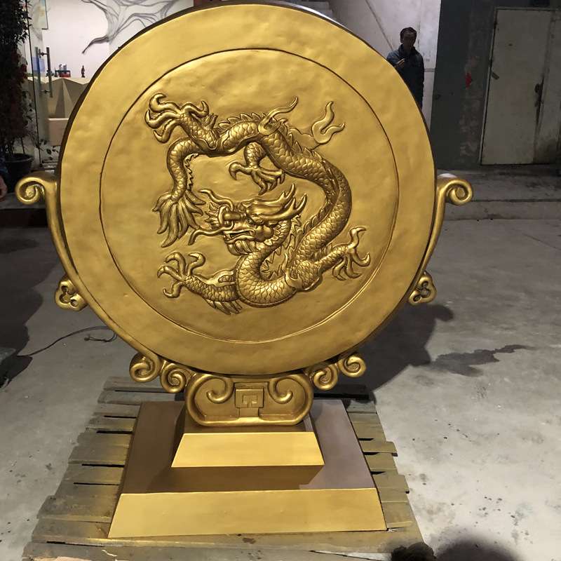精工纯铜大鼓户外售楼部广场公园装饰铜工艺品摆饰铜雕铜制手工
