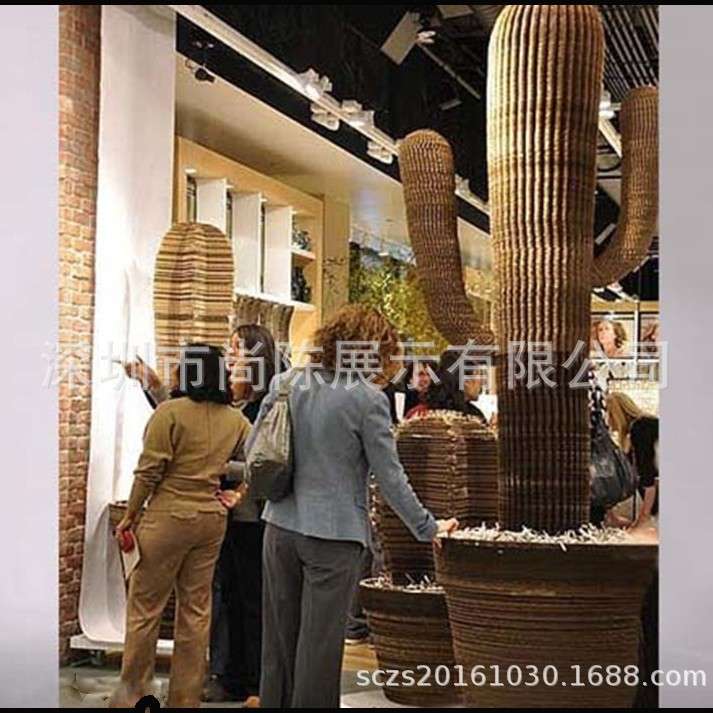 服装店橱窗道具半身人偶展示架层叠环保瓦楞纸创意模特动物摆件