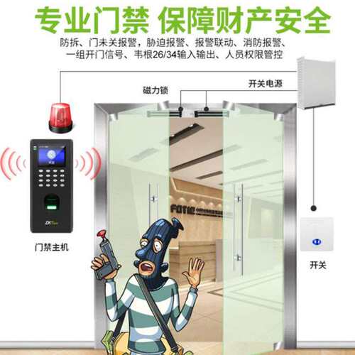ZKteco/中控智慧F7PLUS升级款F4PLUS指纹考勤门禁一体机指纹门禁