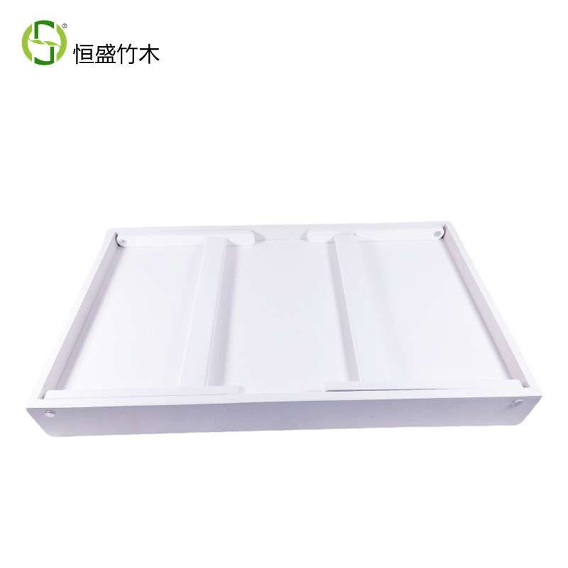 恒盛竹木托盘带脚折叠托盘茶盘日式竹制早餐桌床上桌