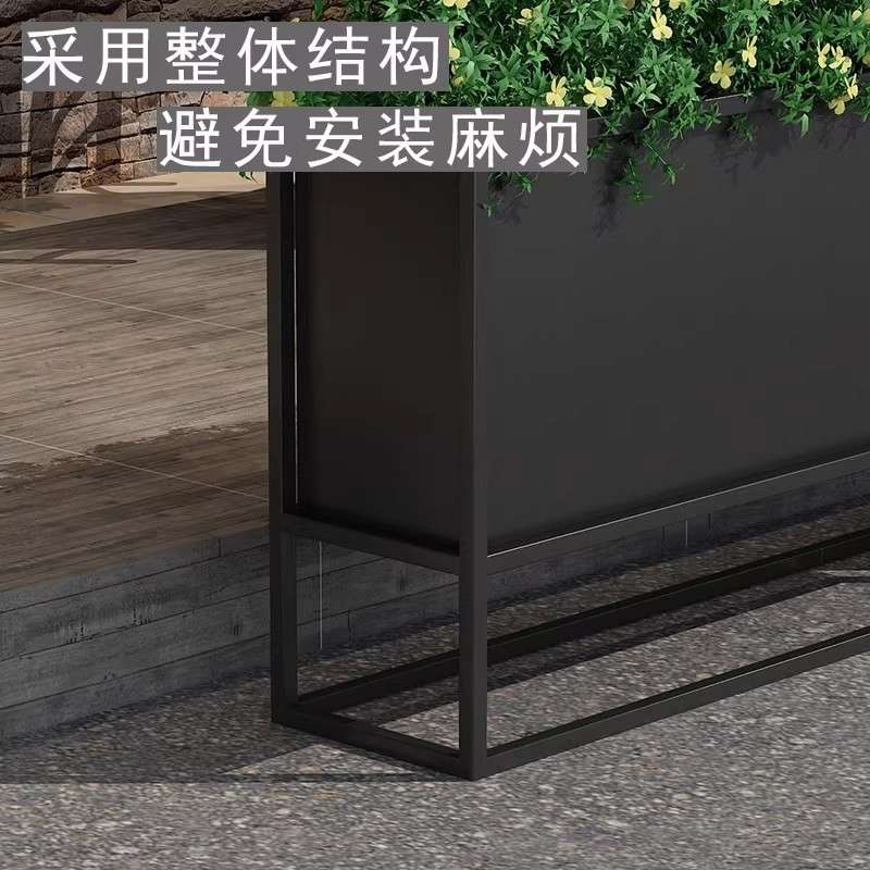户外铁艺花箱庭院花架置物架围栏阳台室外花槽长方形栅栏隔断组合