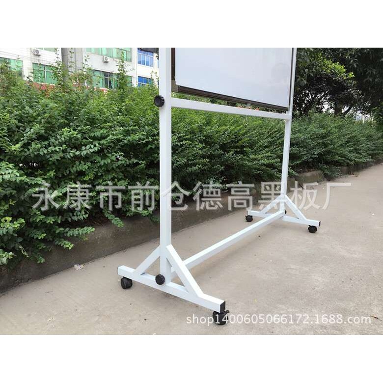 黑板厂家供应磁性双面绿板白板 移动翻转黑板80*120学校黑板