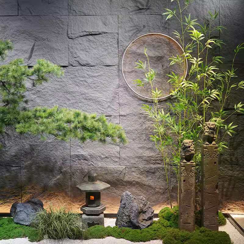 迎客松仿真树景观假树造景仿真植物新中式罗汉松室内装饰落地摆件