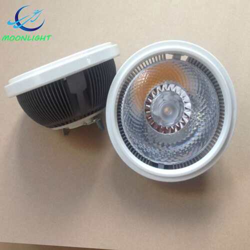 LED鳍片细齿无频闪宽电压COB9w12w15w20wGU10格栅灯內胆AR111射灯