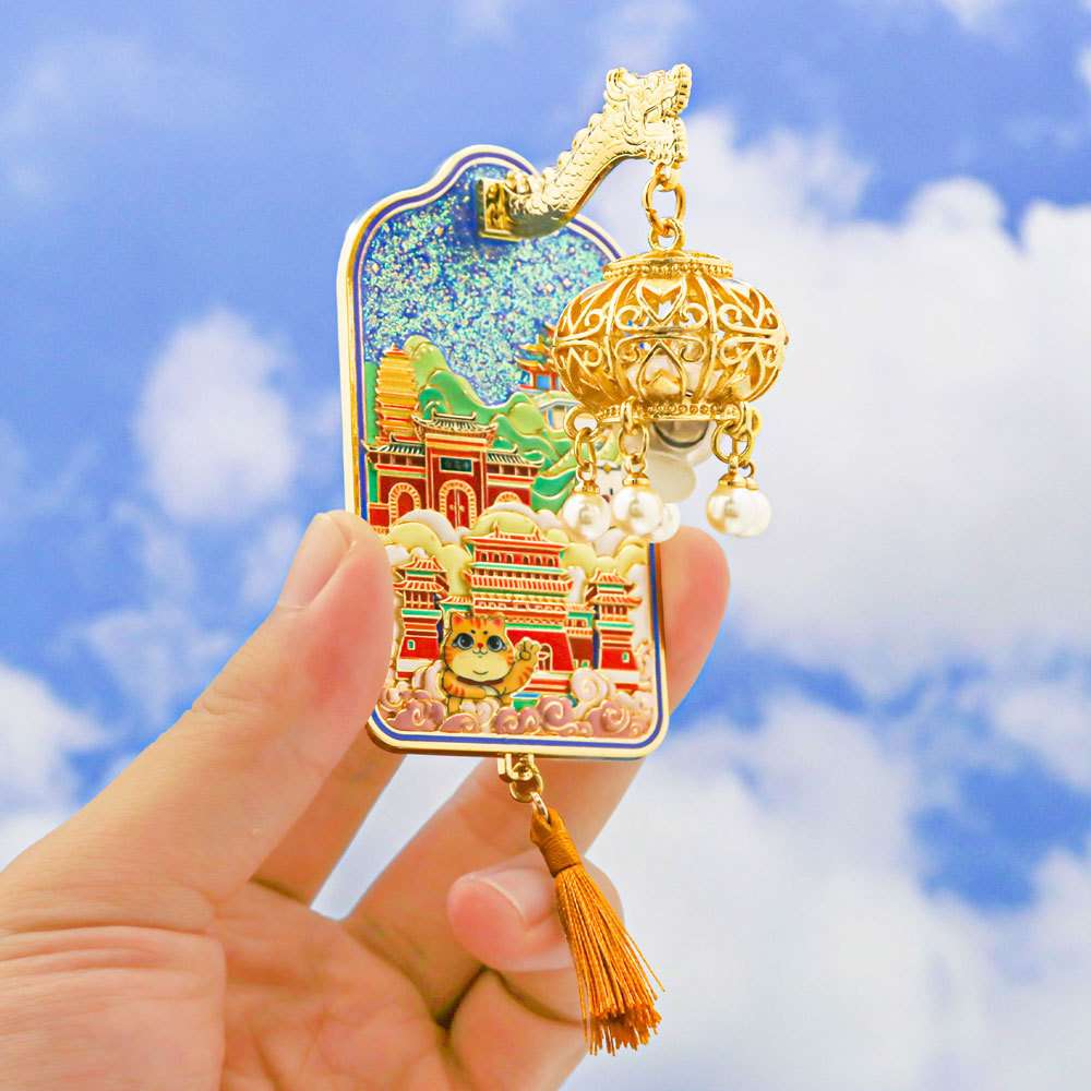洛阳博物馆发光金属冰箱贴磁贴河南博物院文创特色旅游纪念品
