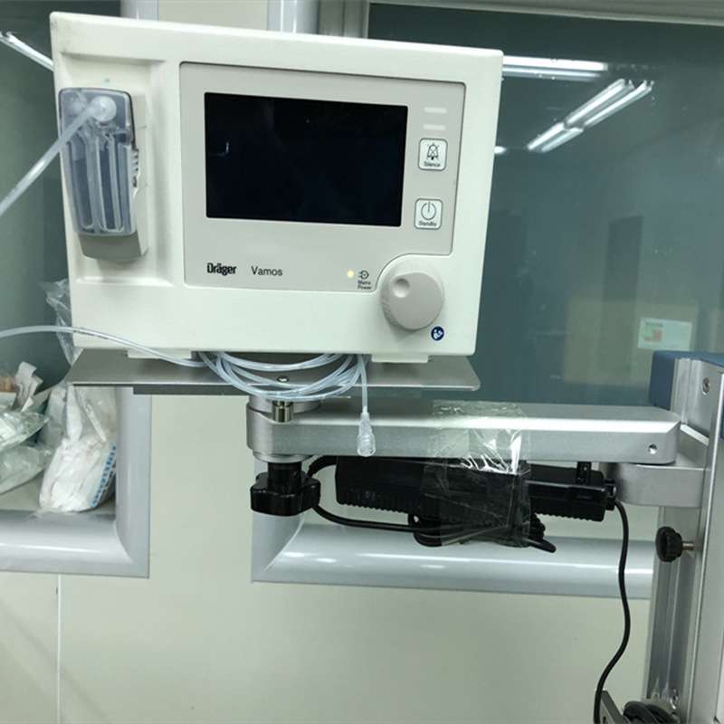 麻醉机监护仪心电图机支架兼容德尔格欧美达摇臂挂架