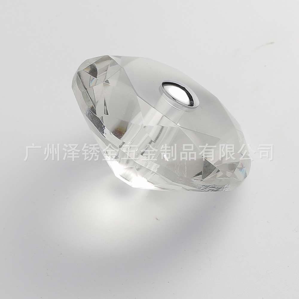 玻璃门水晶拉手 透明亚克力玻璃门拉手 浴室门柜门把手 移门扶手