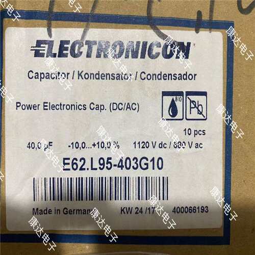 1uF 2800V 1700VAC E62.C81-102E40 电容 进口德国ELECTRONI CON