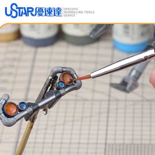 USTAR/优速达 UA-90251 模型喷涂上色套装 面相笔+调色盘/皿套装