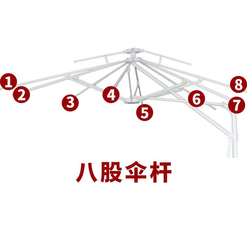 户外伞遮阳伞香蕉伞防雨防晒大太阳伞3米广告摆摊室外桌椅庭院伞