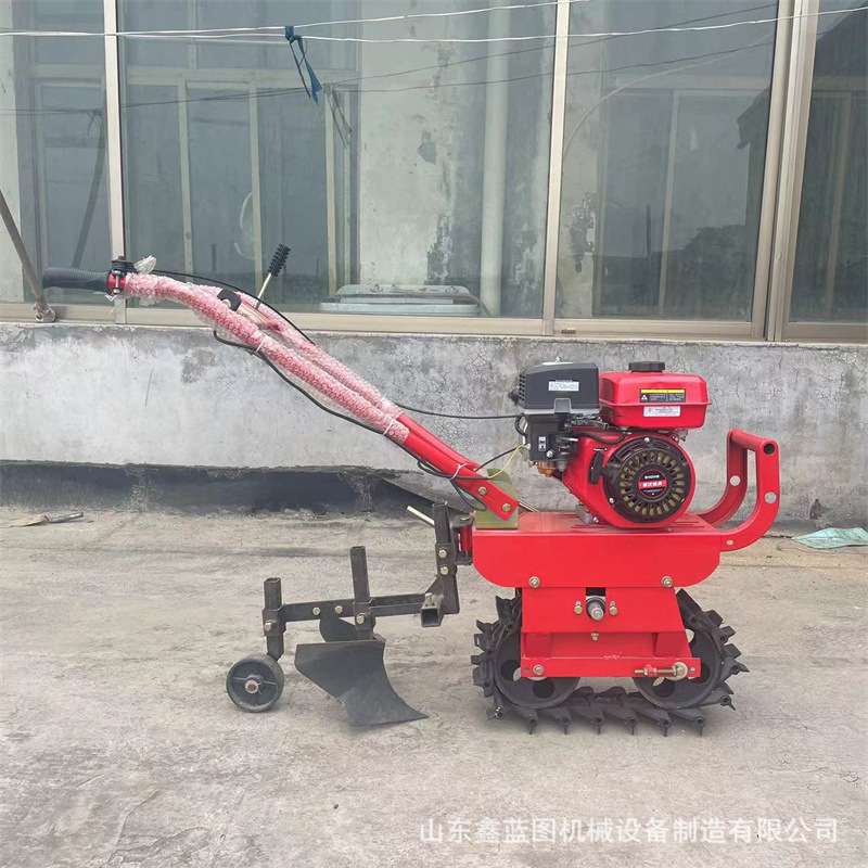 畅销汽油链轨微耕机轻便手推农用开沟机7.5马力窄行距松土锄草机