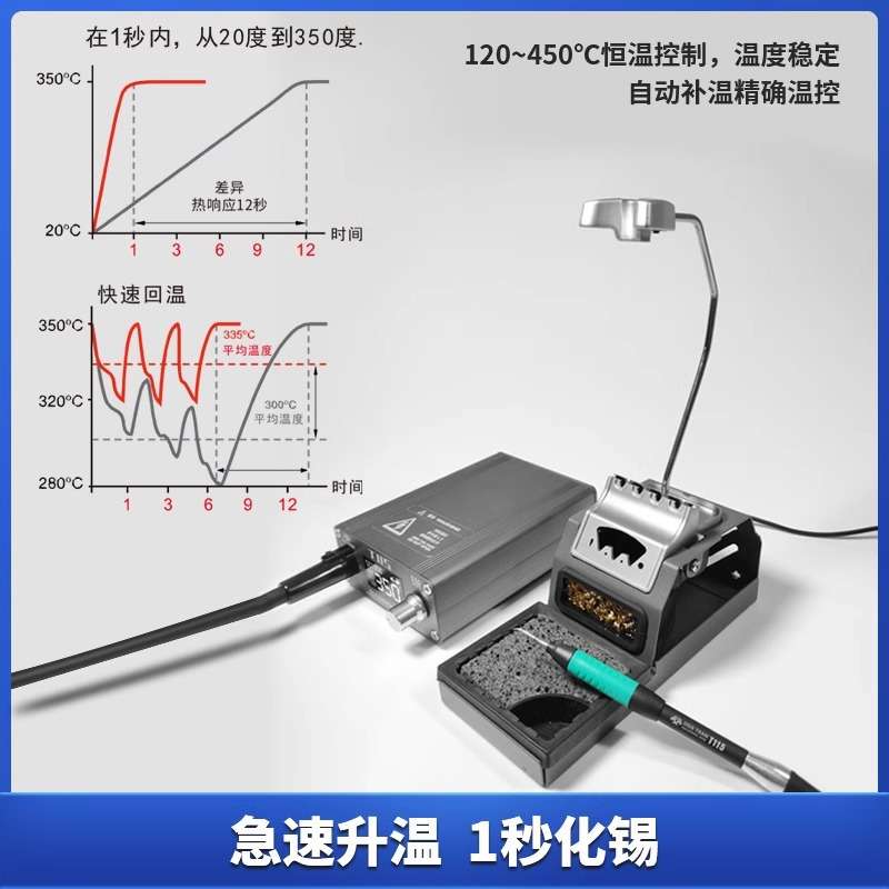国产 T115智能数显焊台1秒升温可恒温手机维修焊接工具C115烙铁头