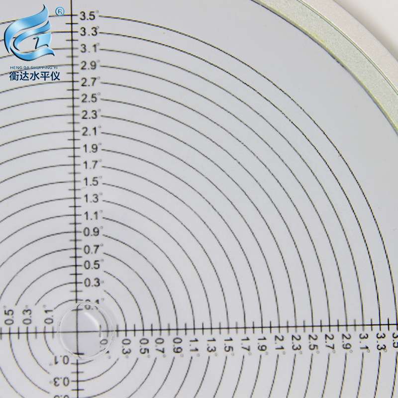 万向水平仪带强磁水平气泡便携式水平泡全金属水准仪圆形水准泡
