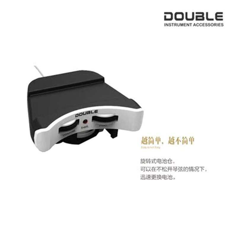德博声学(X2 DOUBLE)尤克里里拾音器吉他单双拾音免开孔电池混
