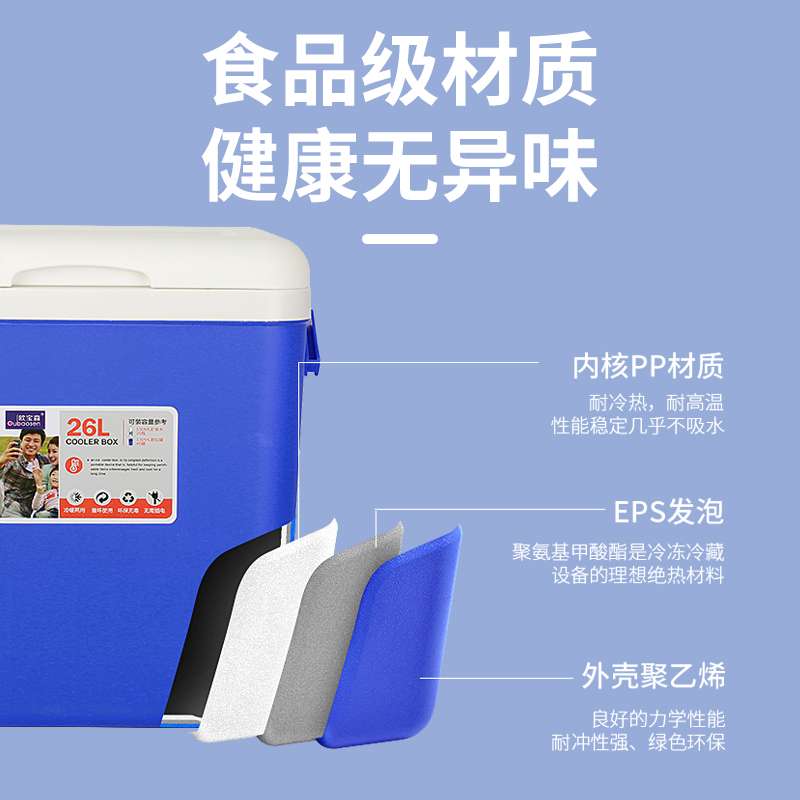 12升海鲜生鲜外卖保温箱便当海鲜冷藏保鲜便携冷链运输户外泡沫箱