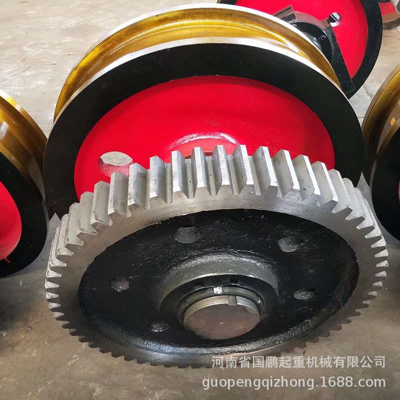 10T电动双梁桥式起重机车轮组直径600×150/180mm主动被动行车轮