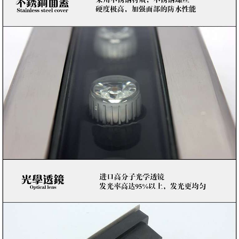 长方形LED-正/暖白、七彩埋地式防水灯 庭园广场防水射灯3W~36W