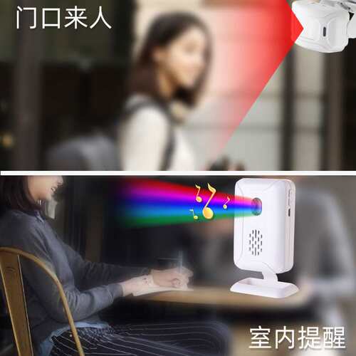 PIR Motion Welcome Alarm 5 Modes LED Reminder