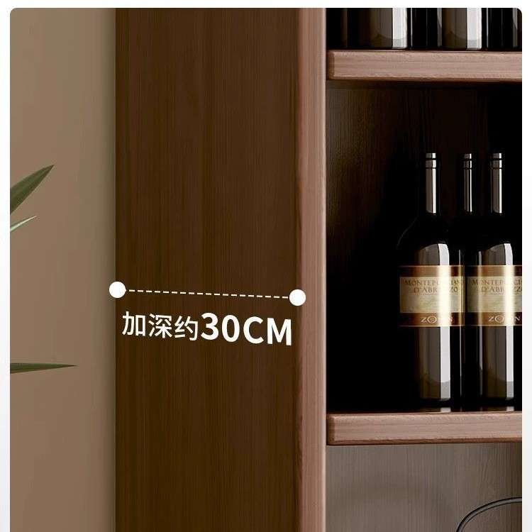 实木酒柜家用客厅置物架展示柜商用简约小型玄关柜靠墙隔断柜酒架