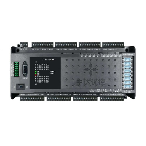 国产PLC   2路485 JT3U-64MRT-16MT-10AD-2DA 8轴 AD DA 温度