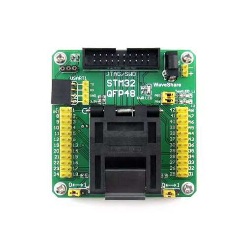 STM32 编程座 测试座 烧录座 STM32F STM32L QFP48