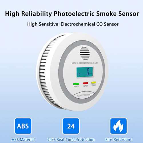Smoke and Carbon Monoxide Detector 2-in-1 Combo Alarm cross