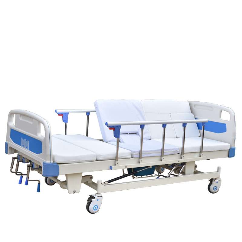 手摇可移动护理床升降带便孔病床全曲护理床康复床手动护理床厂家