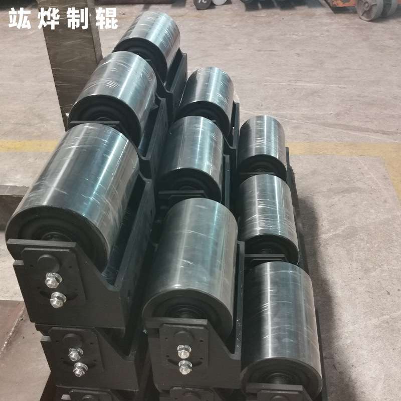 非标聚氨酯胶轮镀锌油漆托辊输送带筒滚轴胶辊加工耐磨输送机
