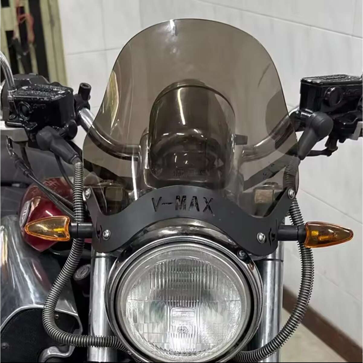 适用Yamaha VMAX1200 V-MAX 1200 VMAX 1200大魔鬼挡风玻璃85-07