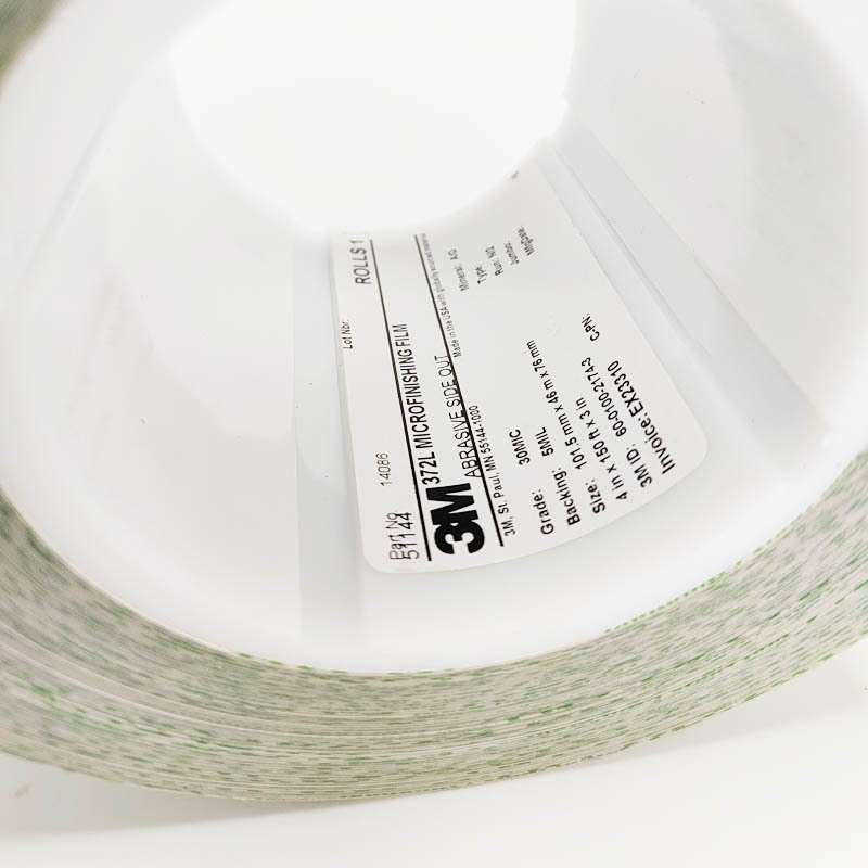 3M372L砂纸 微精加工镜面研磨带 抛光卷 9 15 30 40 60 80 100mic