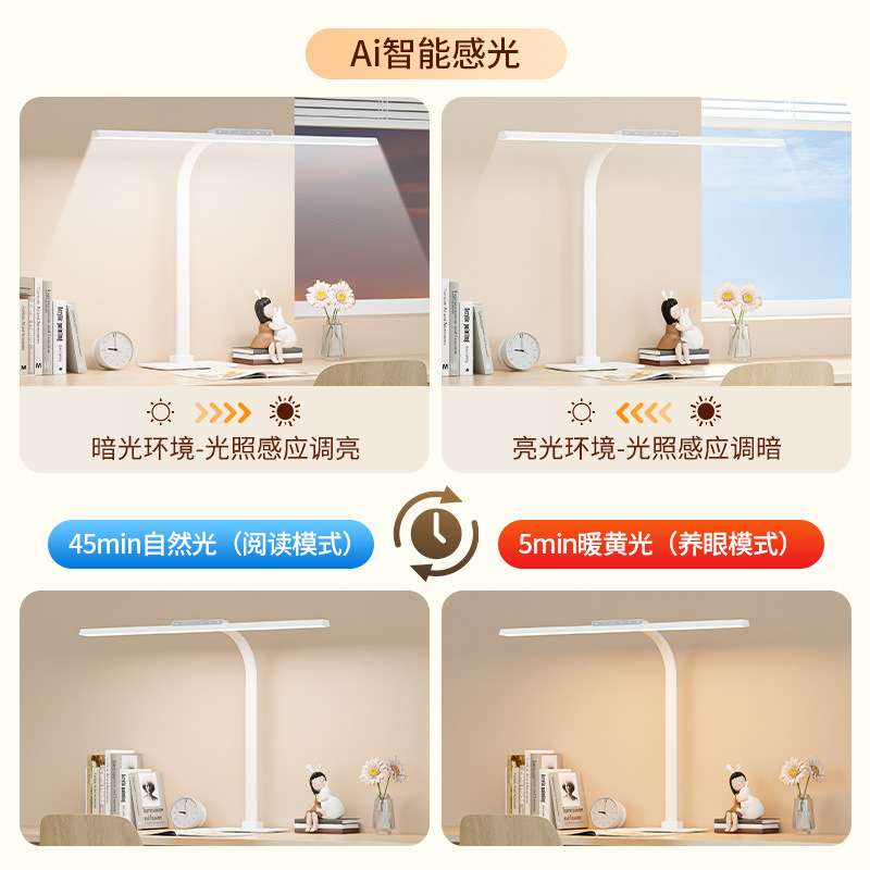 视谱儿童学生学习专用书桌卧室宿舍led国AA级电脑工作护眼台灯