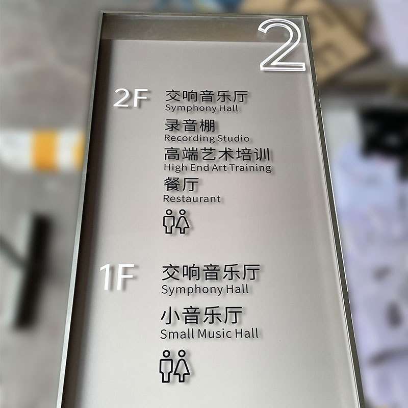 户外停车场指示牌导向牌立式景区指路牌商场楼层索引发光指引导牌
