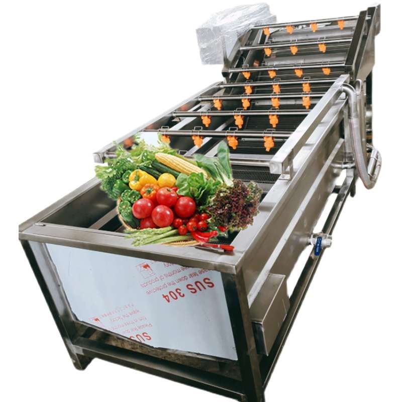 商用果蔬清洗机气泡洗菜机大型净菜消毒设备叶类酸菜清洗风干流水