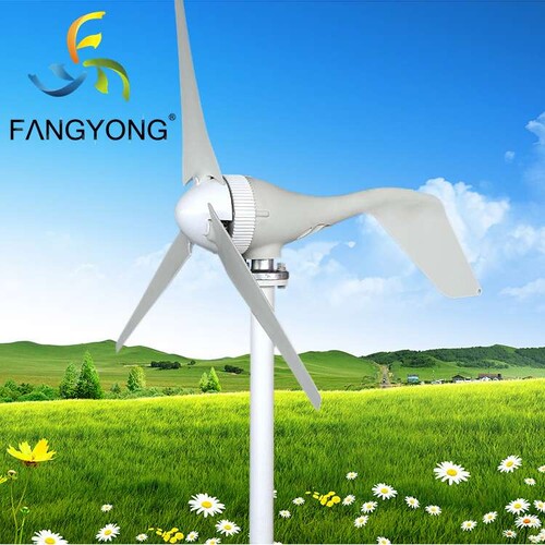 跨境wind power风力发电涡轮机12V24V100W200W300W400W尼龙碳纤维