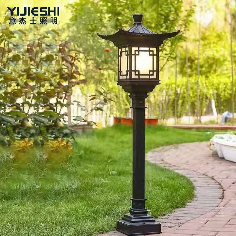 3M古典单头太阳能小区景区别墅中式仿古造型景观庭院灯加工