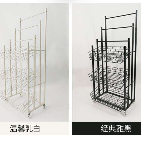 现货超市雨伞货架展示架金属落地 便利店高矮伞架子陈列架