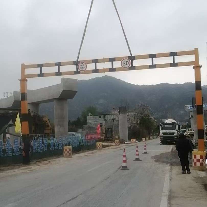 高速公路固定限高架小区马路防撞限高杆 桥头桥梁限高大型龙门架