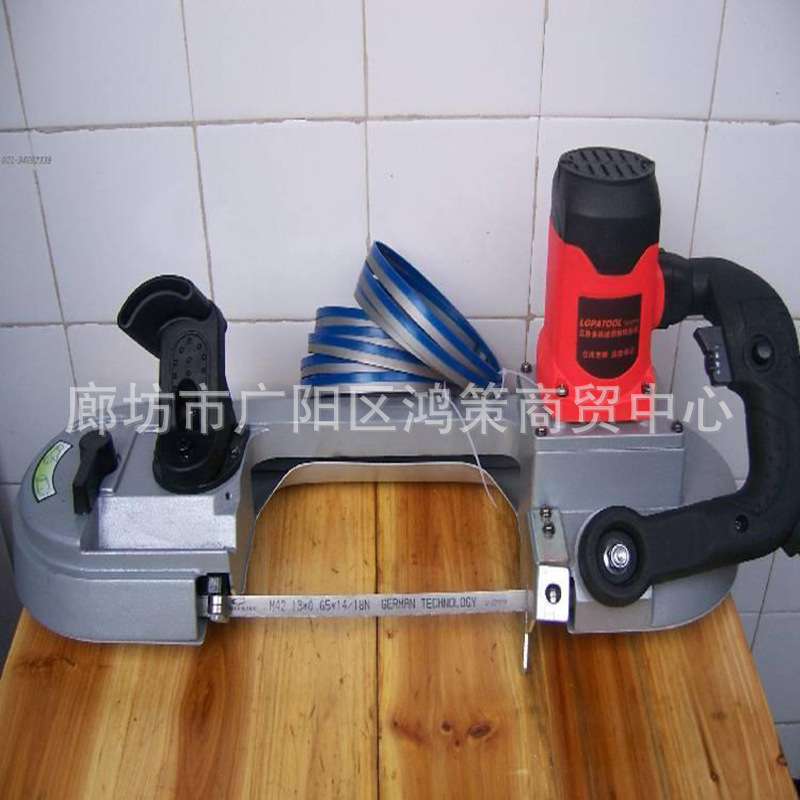 手持式电缆带锯机线缆环带切割锯电动盘带锯变速手持电缆切割机