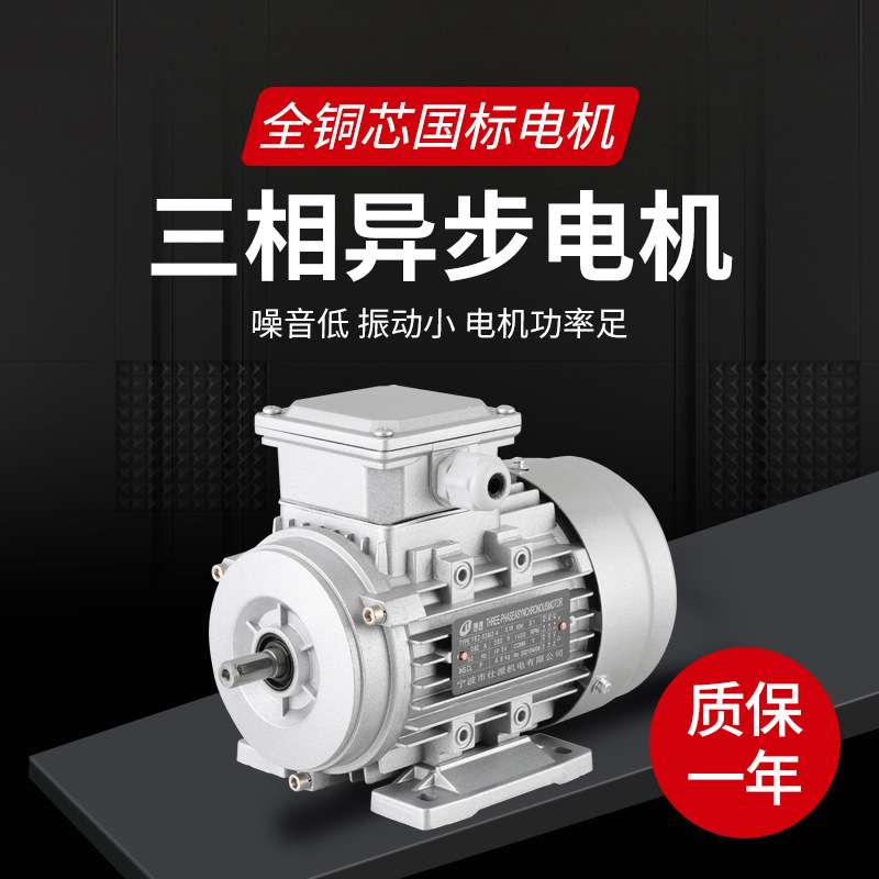 YS/YE2-71M44铜芯0.75KW立式三相220V国标马达配RV蜗轮减速电动机