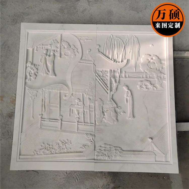 公司单位墙面文化宣传浮雕人物石材浮雕汉白玉大理石浮雕设计制作