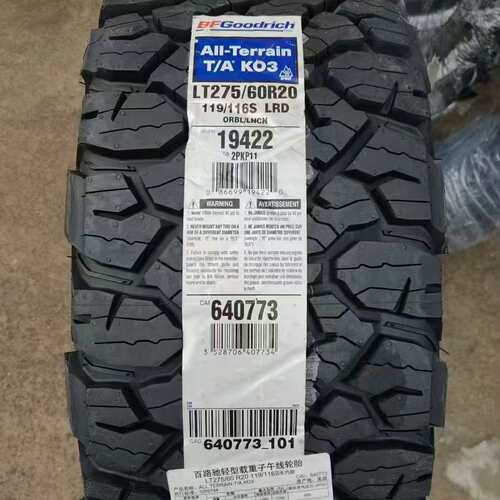 百路驰KO3轮胎35X37X12.5R20 295/255/275/60R20  275/285/55R20