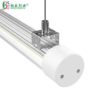 2.4M70W圆形简约LED线条灯吊线灯吸顶安装大角度发光对接线型灯