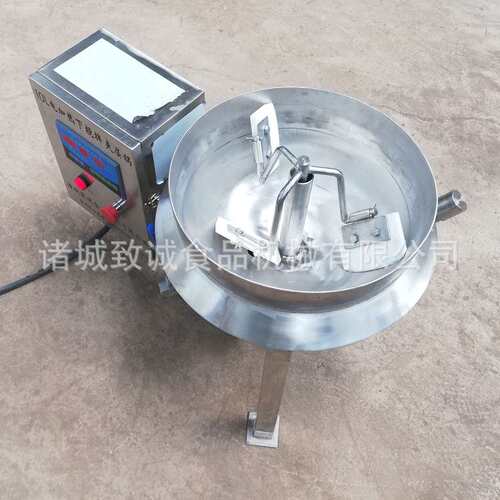 致诚直供各种夹层锅 立式下搅拌熬煮锅 商用10L下出料熬汤锅