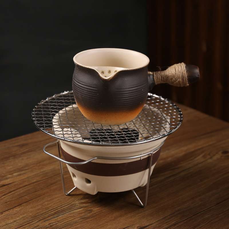 中式围炉煮茶陶瓷火炉罐罐奶茶火炉子炭火陶炉小型家用烧烤火锅炉