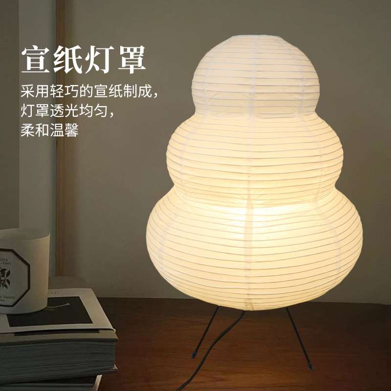 跨境白色椭圆灯笼卧室床头书桌创意欧式简约温馨小夜灯日韩式纸台