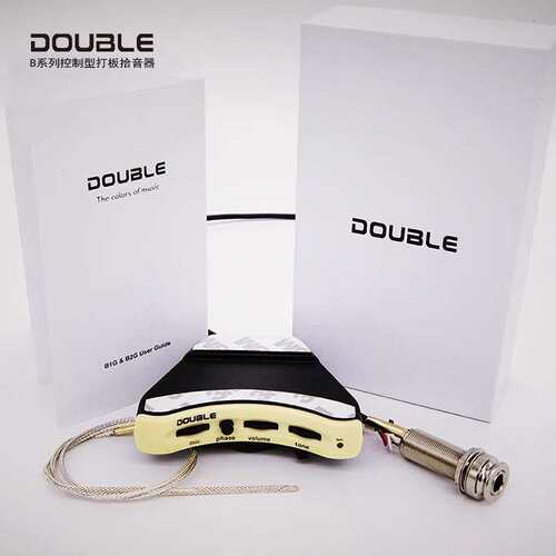 Double德博B1G B2G民谣吉他拾音器开孔打板压电古典音孔A1G A2G