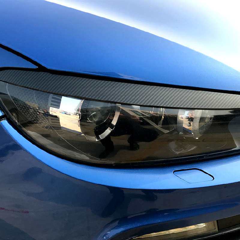 适用大众尚酷6 Scirocco MK6 2008-17前灯眉大灯车贴外饰改装配件
