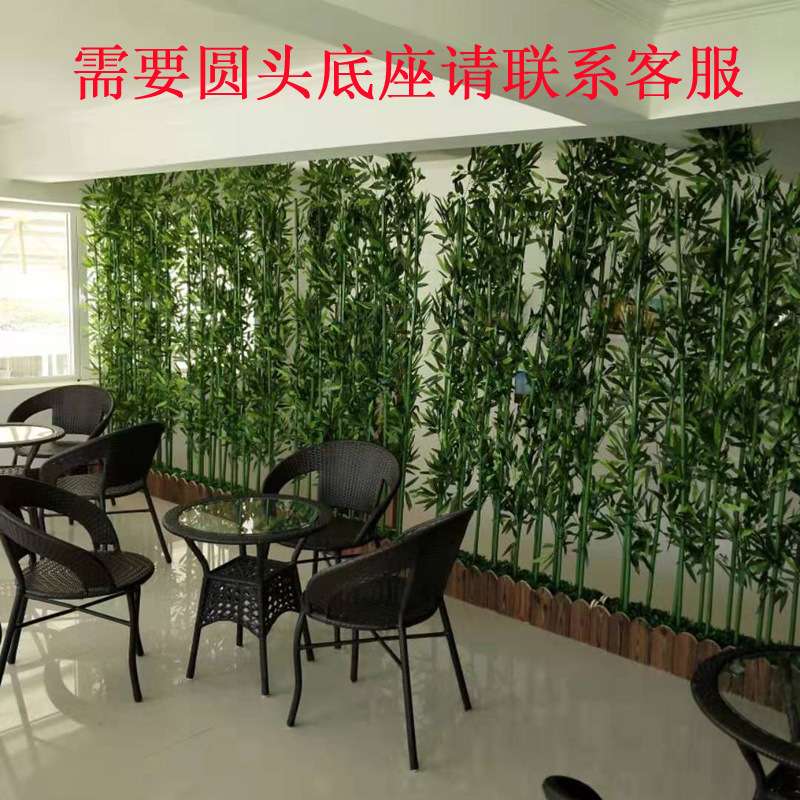 人造假竹子隔断屏风竹子酒店客厅装饰细水竹毛竹婚庆金色